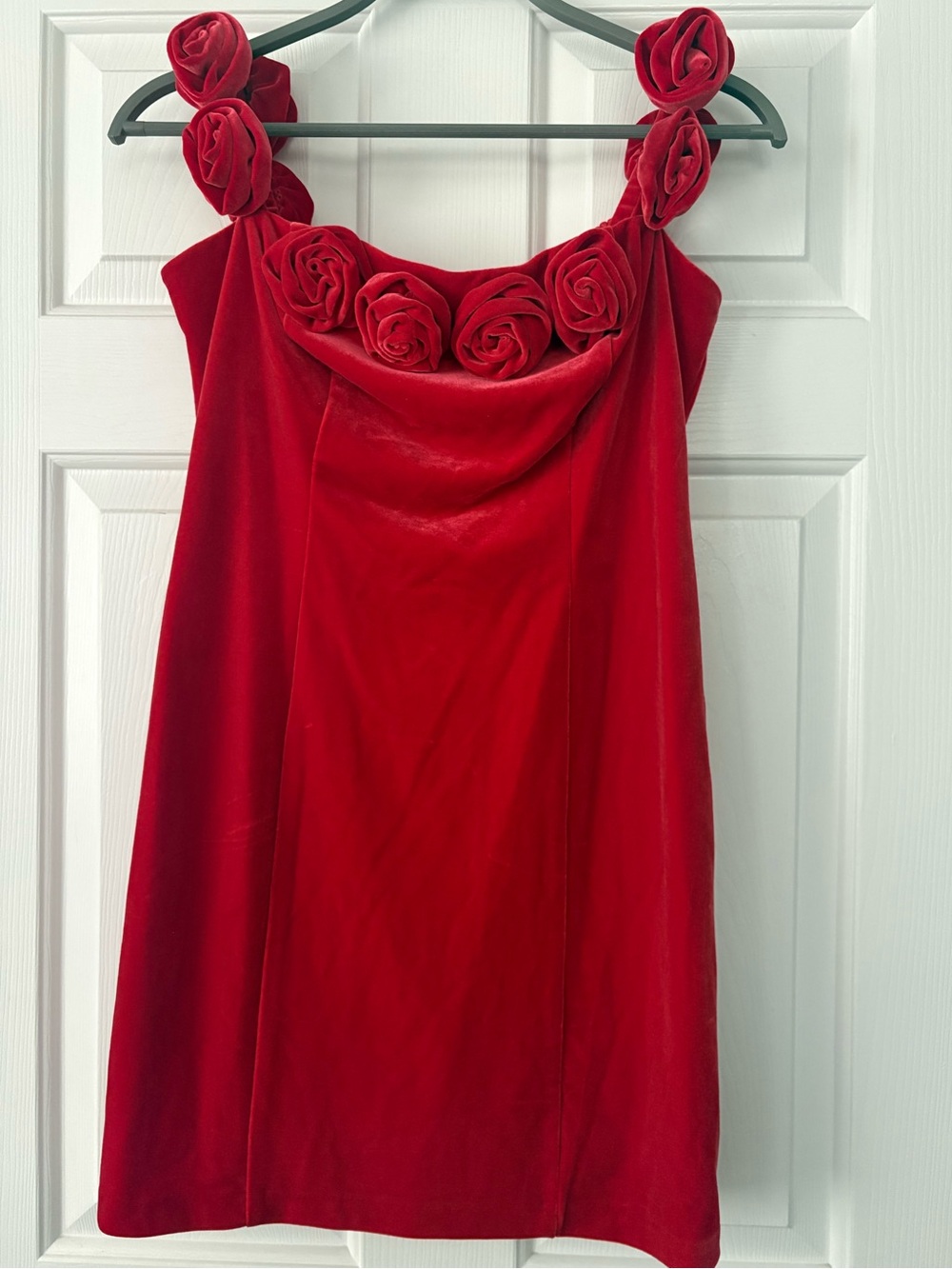 Avec Les Filles Women's Red Rosette Off-The-Shoulder